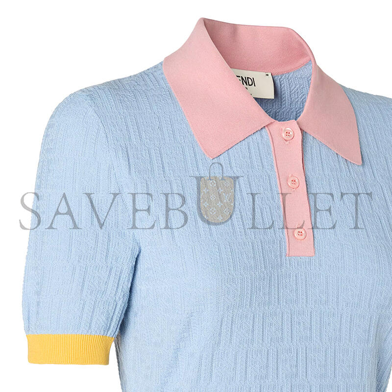 F**di dress light blue ff fzde35aw4sf1w0k